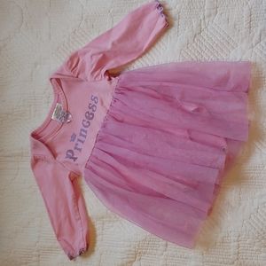 4/$24 Princess pink and purple onesie dress